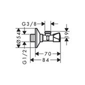 Hansgrohe Ara Musluk E 3/8 Çıkış - 2