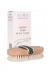 Doğal At Kılı Selülit Fırçası+At Kılı Yüz Bakım Fırçası+Tırnak Bakım Fırçası 3lü Set - 2