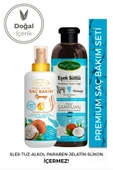 Phytoflora 2'li Set Eşek Sütlü Doğal Şampuan ve Hindistan Cevizi Yağlı Saç Spreyi - 1