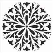 HOME DECOR MİNİ STENCIL HDM-112 25X25 - 1
