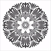 HOME DECOR MİNİ STENCIL HDM-114 25X25 - 1