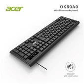 Acer OAK-0A0  Siyah Kablolu Sessiz Tuşlu  Klavye (Caps Lock) (Kablo Uzunluğu 1.50Cm) Caps Lock - 4
