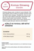 Mindivan Kırmızı Ginseng Ekstraktı 60 Kapsül Panax Ginseng Red Ginseng x3 ADET - 2