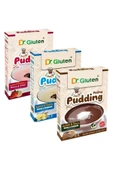 Dr.Gluten Dr. Gluten Glutensiz Kinoalı ( Kakaolu Çilekli Vanilyalı ) Puding Set 3 x 224 Gr - 1