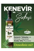 aleyna baharat Mesirişifa Kenevir ve Yapışkan Andız Otu Sirkesi 500 ML - 1