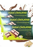 aleyna baharat Dubai Çikolatası Antep Fıstıklı Çıtır Kadayıflı Çikolata 200 Gr 3 ADET - 1