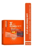 SUN BREEZE 3'Lü Aile Güneş Seti 50+SPF Yüz Güneş Kremi , 50+SPF Çoçuk Güneş Kremi 0 SPF Bronzlaştırıcı Yağ - 1