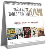 Yağlı Boya Tablo Takvimi 2024 Masa Takvimi - 1