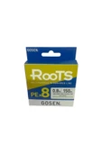 Gosen X8 Roots PE 8 Örgü Spin İp Misina 0.8 150mt A.Yeşil 0.153 mm - 1