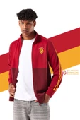 Galatasaray Orijinal Lisanslı Tam Fermuar 5 Yıldızlı Sarı Kırmızı Sweat - 1