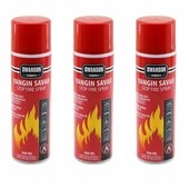 3 ADET YANGIN SÖNDÜRÜCÜ - YANGIN SAVAR SPREY 500ML + 500 ML + 500 ML  EV - OFİS - OTO ARAÇ   ATEŞ BOĞUCU KÖPÜK TABAKA OLUŞTURUR (5232) - 1