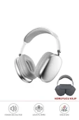 P9 Air Pro Max Kablosuz 5.3 Mikrofonlu Sd Kart Girişli Aux Kablolu Bluetooth Kulaklık Kılıf Hediyeli - 10