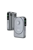 Tpb16 10.000 Mah Oled Ekranlı Manyetik Kablosuz Powerbank 20w Pd Hızlı Şarj Ve 15w Magsafe Gri - 2