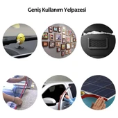 2 Metre Güçlü Yapışkanlı Çift Taraflı Slikon Pratik Şeffaf Bant (5232) - 4
