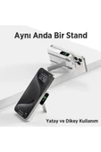 Tpb16 10.000 Mah Oled Ekranlı Manyetik Kablosuz Powerbank 20w Pd Hızlı Şarj Ve 15w Magsafe Beyaz - 3