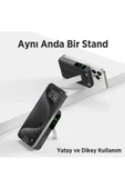 Tpb16 10.000 Mah Oled Ekranlı Manyetik Kablosuz Powerbank 20w Pd Hızlı Şarj Ve 15w Magsafe Siyah - 5