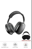 P9 Air Pro Max Kablosuz 5.3 Mikrofonlu Sd Kart Girişli Aux Kablolu Bluetooth Kulaklık Kılıf Hediyeli - 4