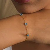 925 ayar gümüş doç nazar bocuklu bileklik thumbnail 3