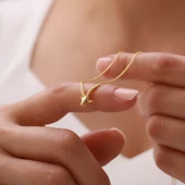 Vaoov 925 Ayar Gümüş Üç Boyutlu Oğlak Burcu Kolye thumbnail 1