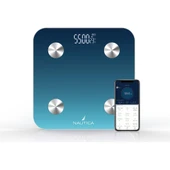 Nautica BT600 Bluetooth Vücut Analizli Yağ Kas Su Ölçer Akıllı Tartı Aqua - 2
