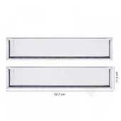 PASLANMAZ KROM PLAKALIK STANDART 1 TAKIM(2 ADET) - 3