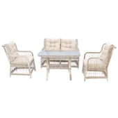 LaVida Bahçe Oturma Takımı | Rattan 2+1+1 ve Sehpa thumbnail 6