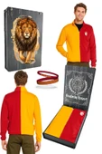 Galatasaray Orijinal Dik Yaka  Fermuar 5 Yıldızlı Sweat + Silikon Bileklik Set Hediye Ahşap Kutu - 1