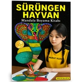 Sürüngen Hayvanlar Mandala Boyama Kitabı (48 Mandala) thumbnail 1