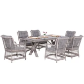 LaVida Bahçe Masa Takımı | Rattan Balkon Masa Seti | 100x180 thumbnail 3