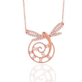 Vaoov 925 Ayar Gümüş Taşlı Yusufçuk Kolye thumbnail 4