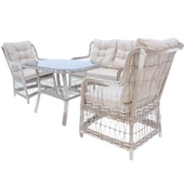 LaVida Bahçe Oturma Takımı | Rattan 2+1+1 ve Sehpa thumbnail 3