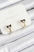 Pirinç Kuromi Model Gold Renk Çocuk Küpe - TJ-BKP10904 - 1