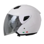 SWAY Beyaz Çene Açık Large Beden Kask - 1