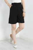 Zra Krep Şort Siyah - 1
