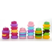 Katlanabilir Portatif Silikon Su Şişesi 500 Ml Alk3138 - 1