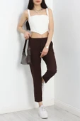 Dabıl Bağcıklı Pantolon Acıkahve thumbnail 3