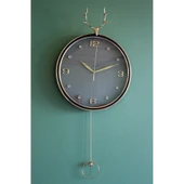 Geyikli Sarkaçlı Duvar Saati Alk1582 - 1