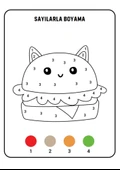 Okul Öncesi Sayılarla BOYAMA Kitabı (Spiralli 84 Boyama) - 3