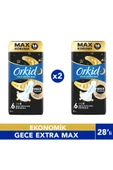 Orkid Hijyenik Ped Ultra Gece Ekstra Max 14' lü 2 Adet - 1