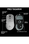 logitech G PRO X Superlight 2 DEX Kablosuz Gaming Mouse (910-007366) - 3