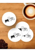 Panorama Ajans Gamer Çiftlere Oyun Konsolu love 4'lü Ahşap Bardak Altlığı - 1