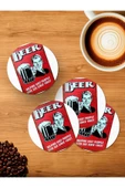 Panorama Ajans Beer 4'lü Ahşap Bardak Altlığı - 1