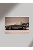 Panorama Ajans Delorean Dmc Zaman Arabası Ahşap Poster Tablo - 1