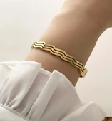 Dalga Gold Çelik Takı Seti 351 - 5
