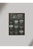 Panorama Ajans Coffe Menu Ahşap Poster Tablo - 1