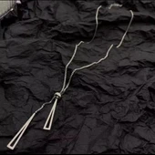 Gümüş Rengi Asansörlü Çelik kolye 060 thumbnail 5