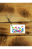 Panorama Ajans Tetris Nostalji Oyunlar Blok Ince Metal Anahtarlık - 1