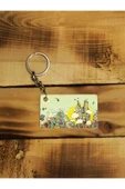 Panorama Ajans Renkli Doodle Tasarım Ince Metal Anahtarlık - 1