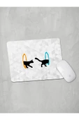 Panorama Ajans Tatlı Cute Kedi Cat Sticker Tasarım Mouse Pad - 1