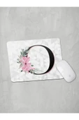 Panorama Ajans O Harfi Baş Harf Pembe Çiçekli Mouse Pad - 1